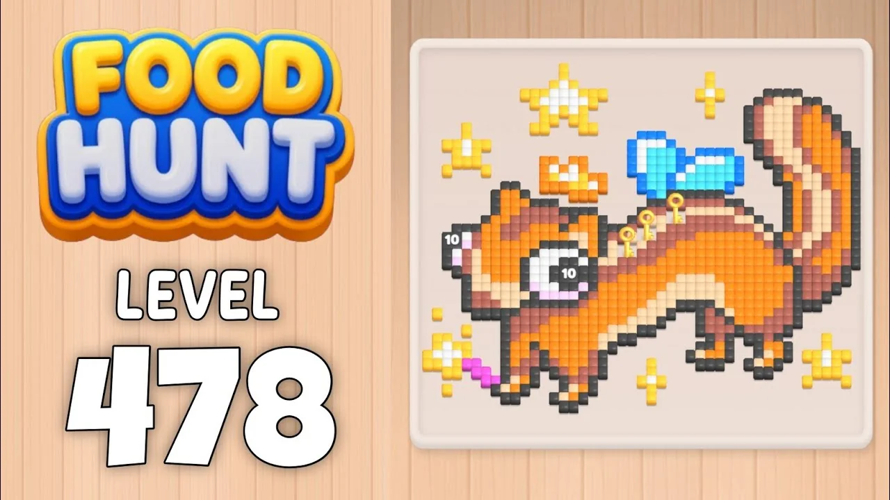 Food Hunt Level 478 board layout