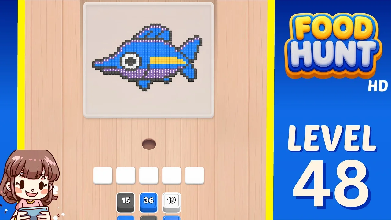 Food Hunt Level 48 board layout