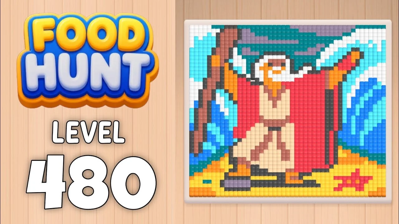 Food Hunt Level 480 board layout