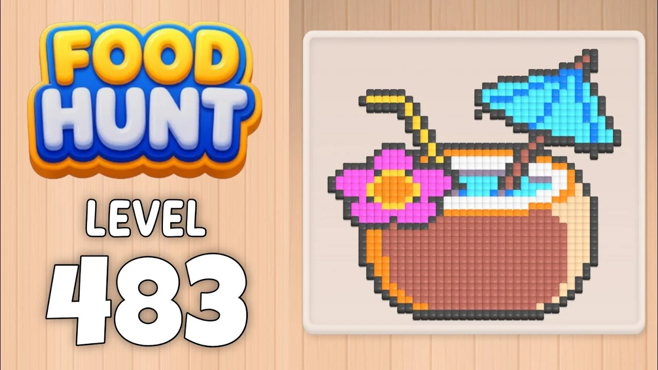 Food Hunt Level 483 board layout