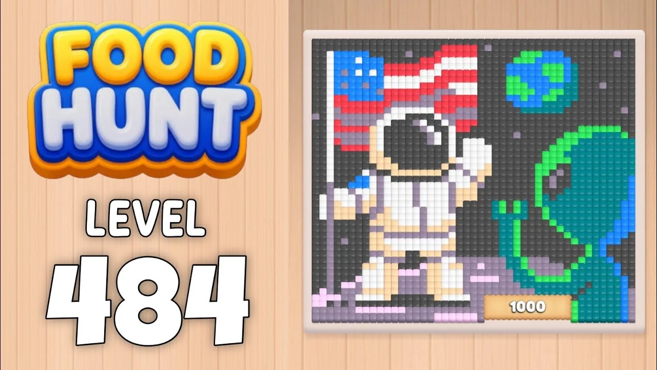 Food Hunt Level 484 board layout