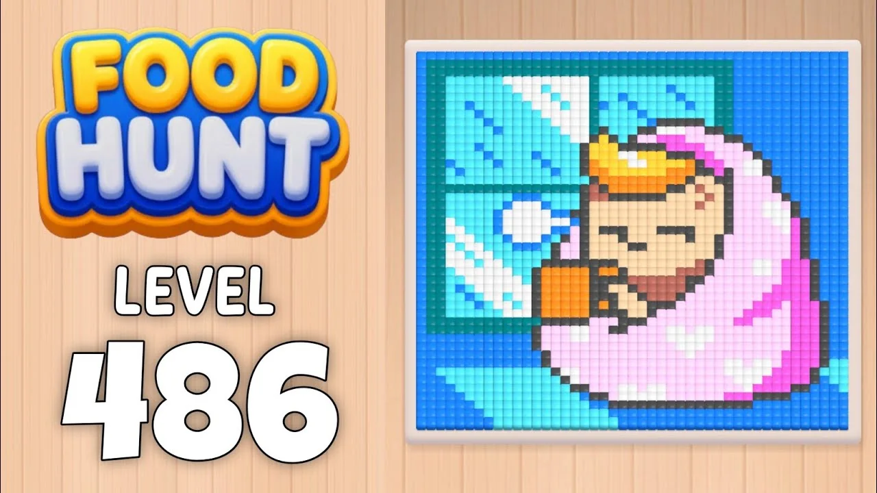 Food Hunt Level 486 board layout
