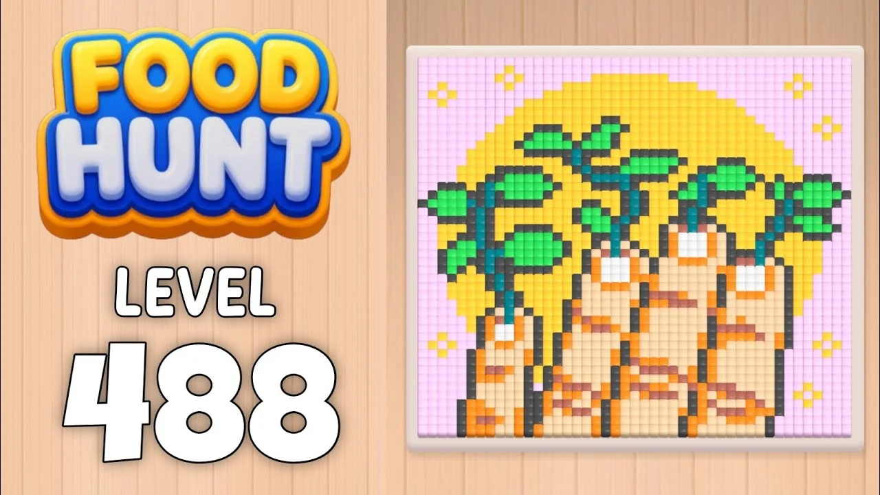 Food Hunt Level 488 board layout