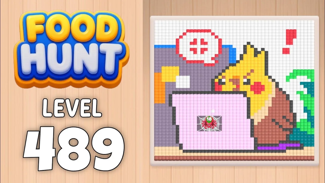 Food Hunt Level 489 board layout