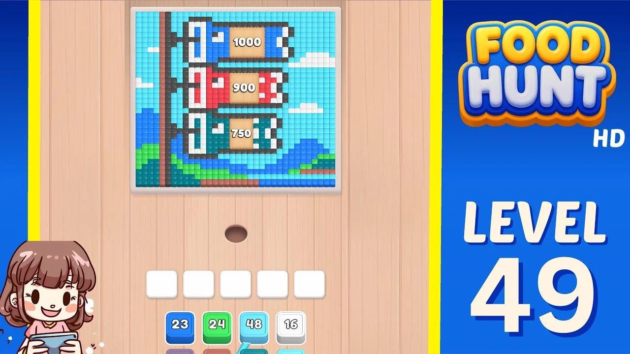 Food Hunt Level 49 board layout