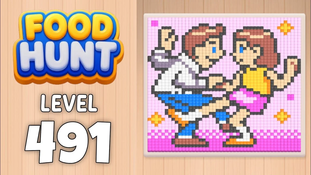 Food Hunt Level 491 board layout