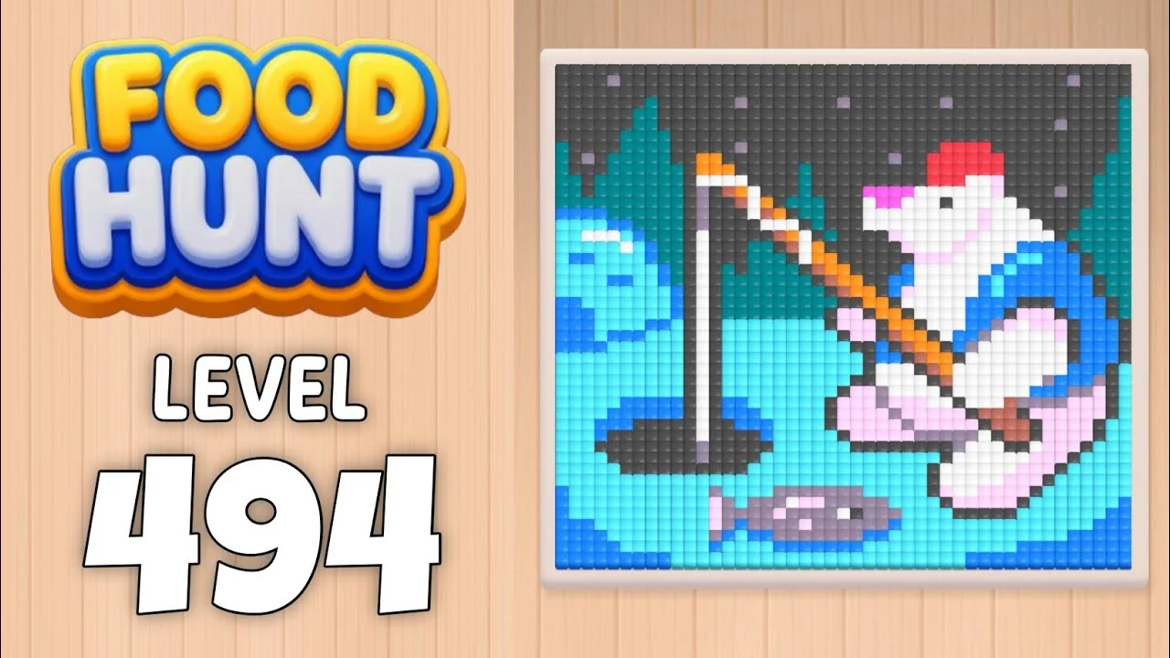 Food Hunt Level 494 board layout