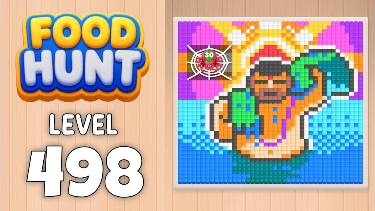 Food Hunt Level 498 board layout