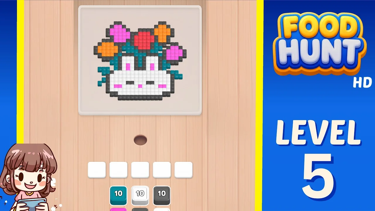 Food Hunt Level 5 board