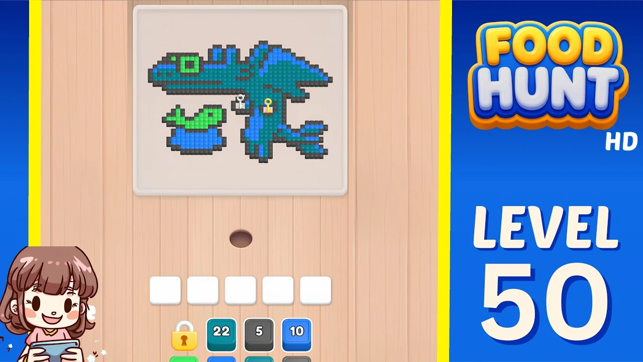 Food Hunt Level 50 board layout