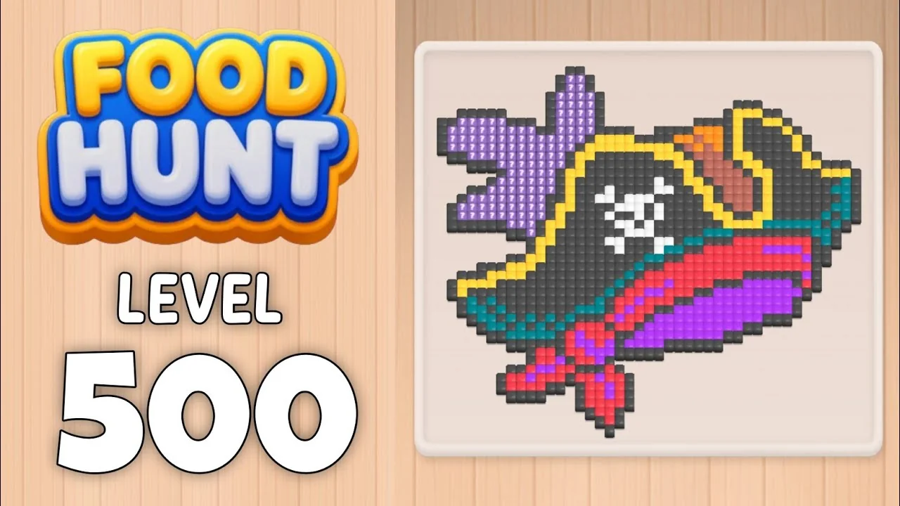 Food Hunt Level 500 board layout