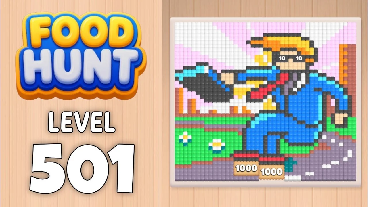 Food Hunt Level 501 board layout