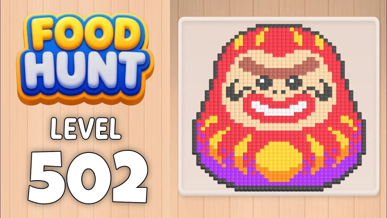 Food Hunt Level 502 board layout