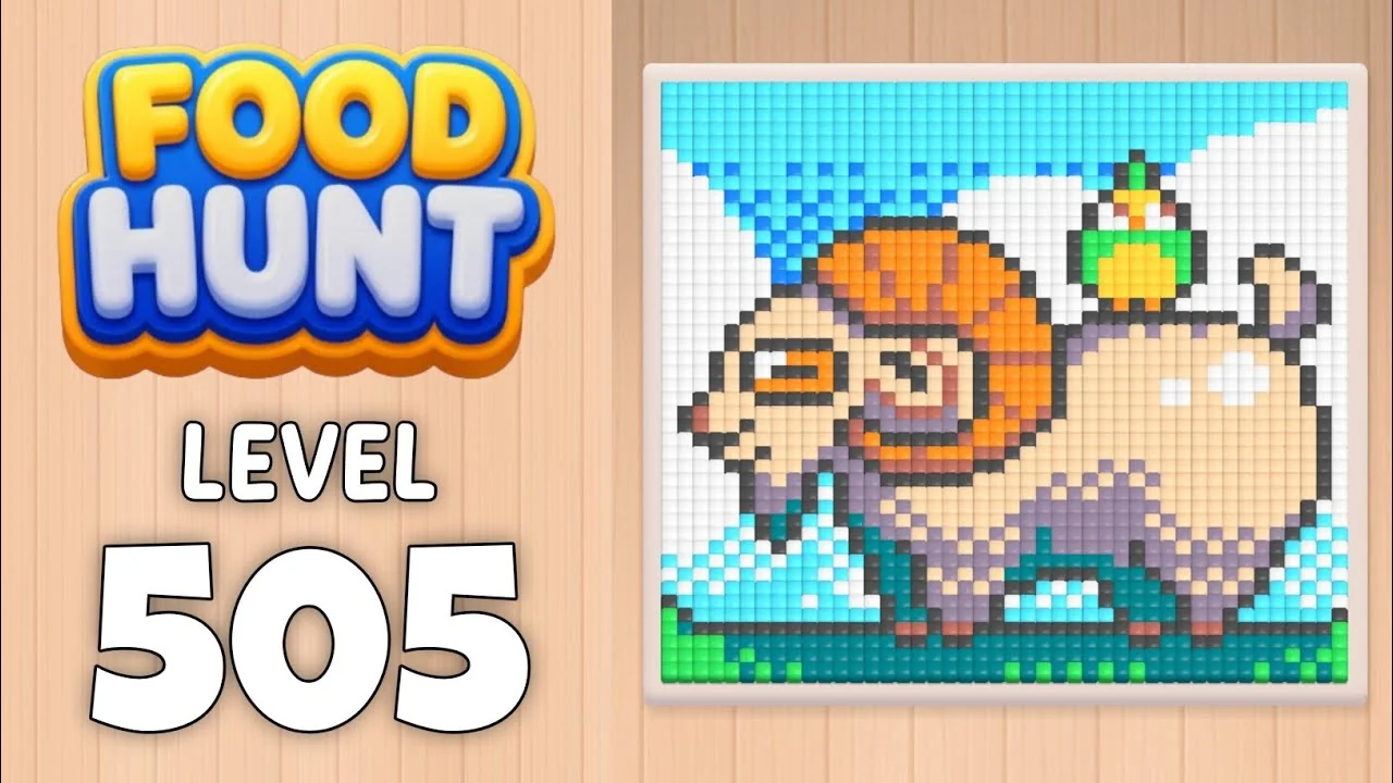 Food Hunt Level 505 board layout