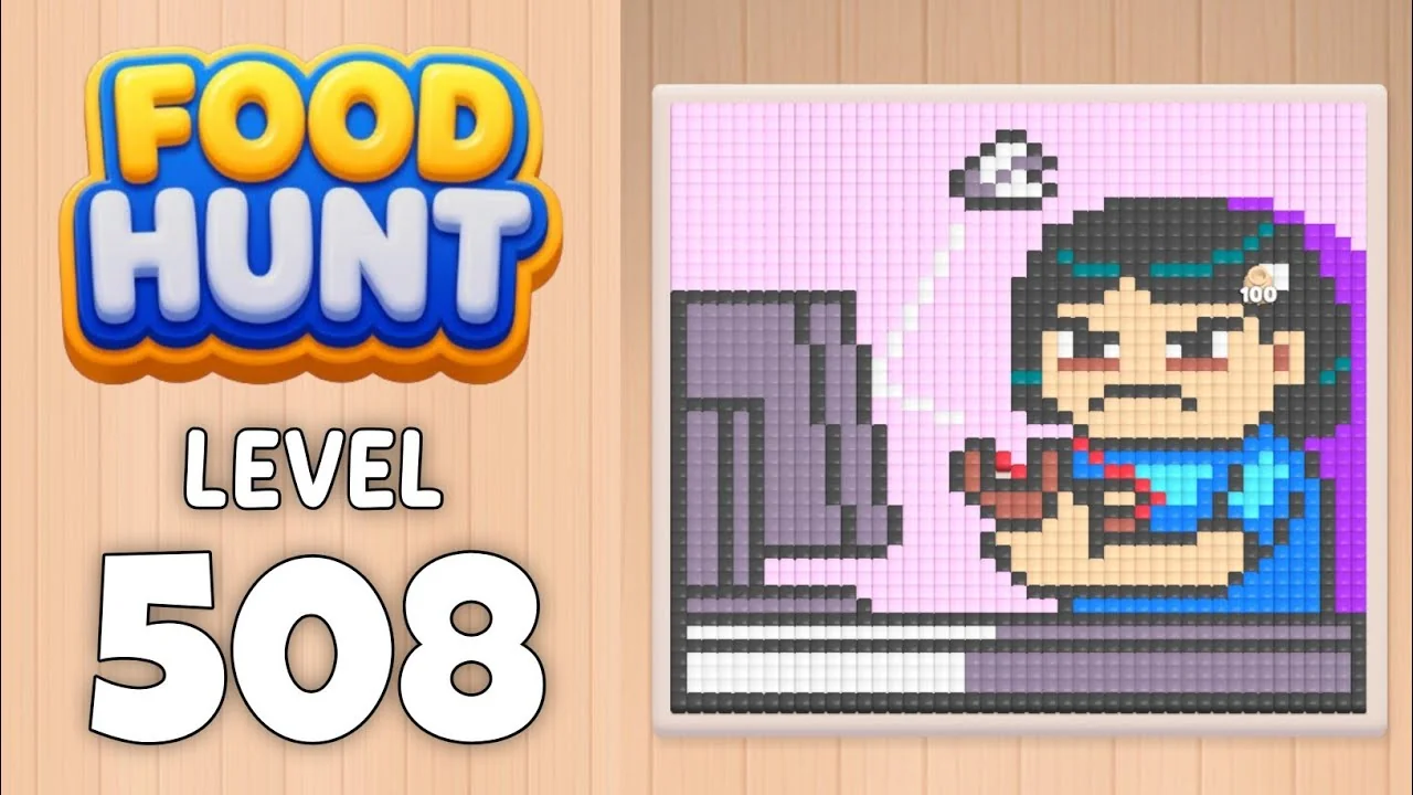 Food Hunt Level 508 board layout