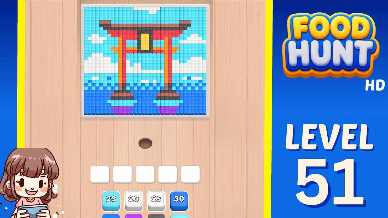 Food Hunt Level 51 board layout