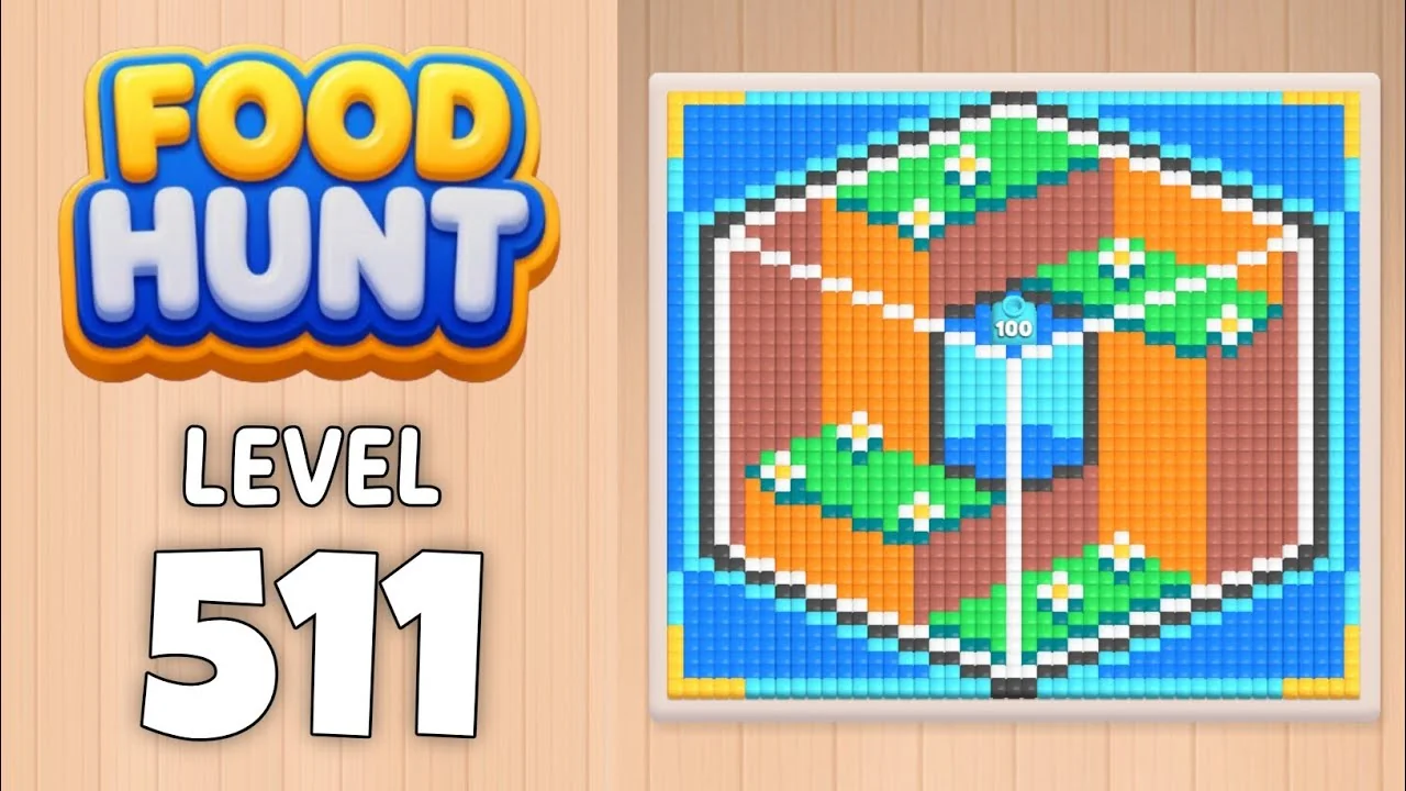 Food Hunt Level 511 board layout