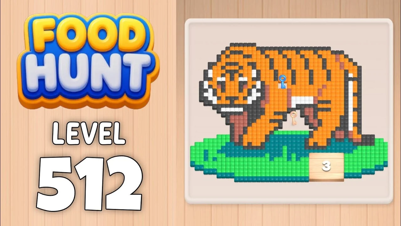 Food Hunt Level 512 board layout