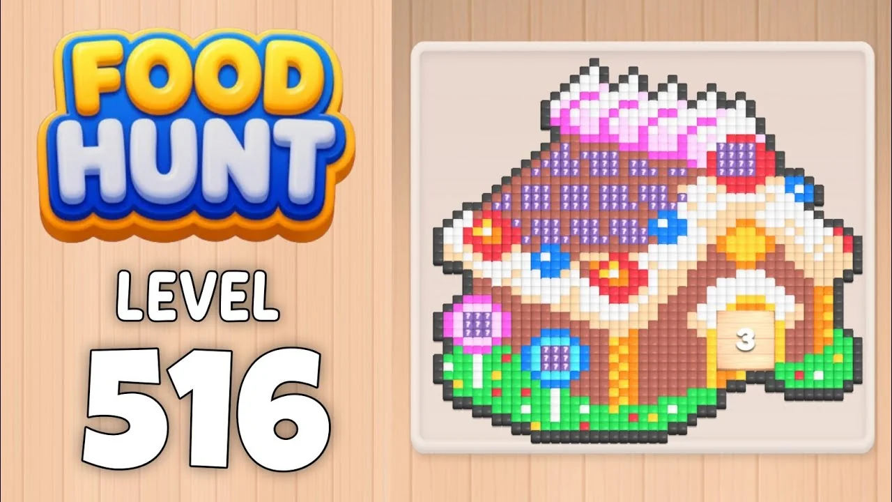 Food Hunt Level 516 board layout