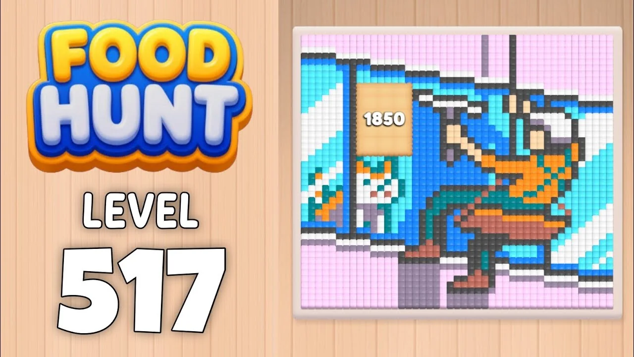Food Hunt Level 517 board layout