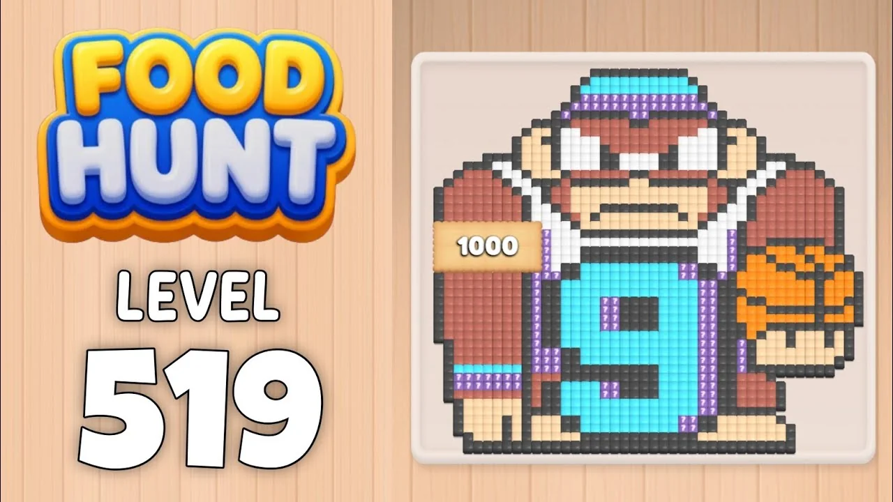 Food Hunt Level 519 board layout