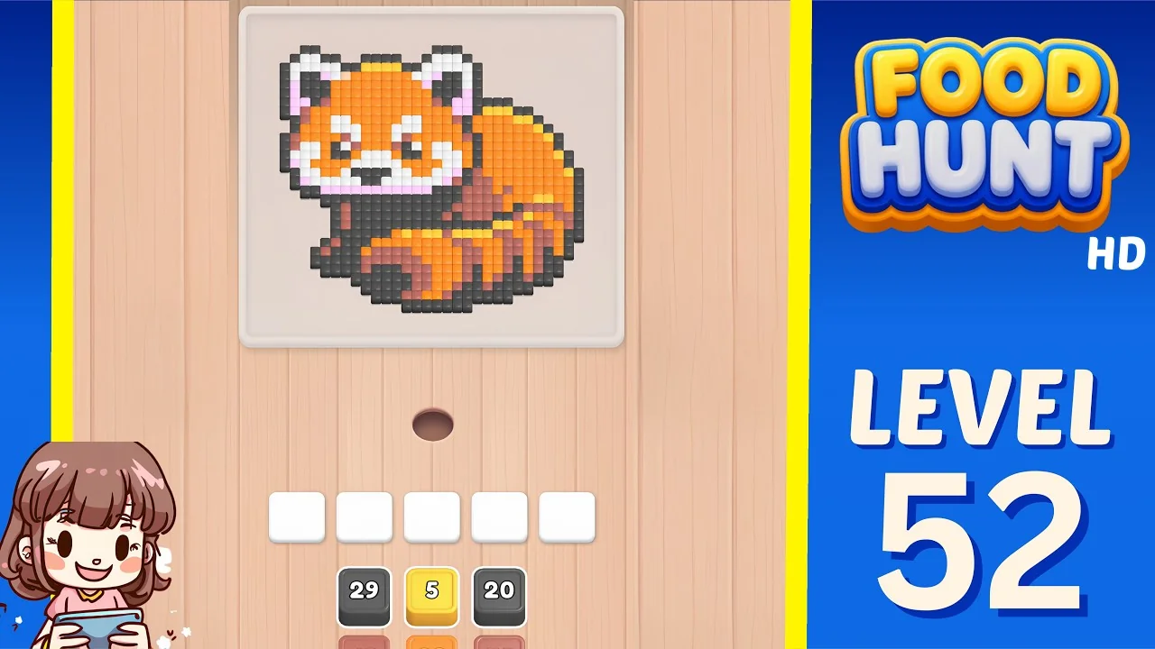 Food Hunt Level 52 board layout