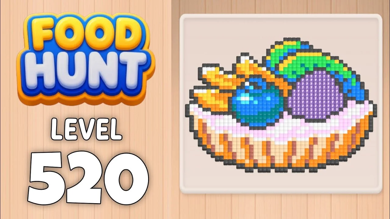 Food Hunt Level 520 board layout