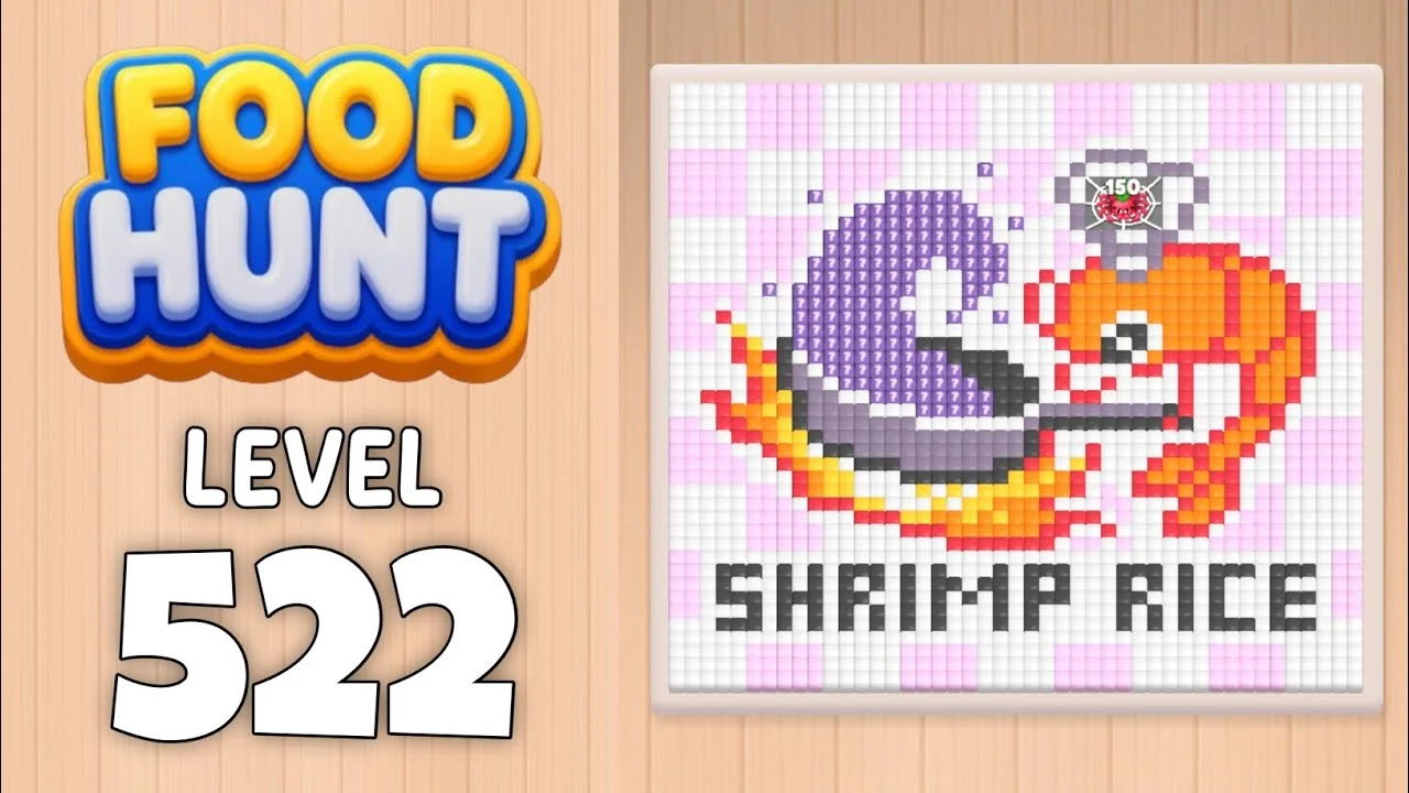 Food Hunt Level 522 board layout