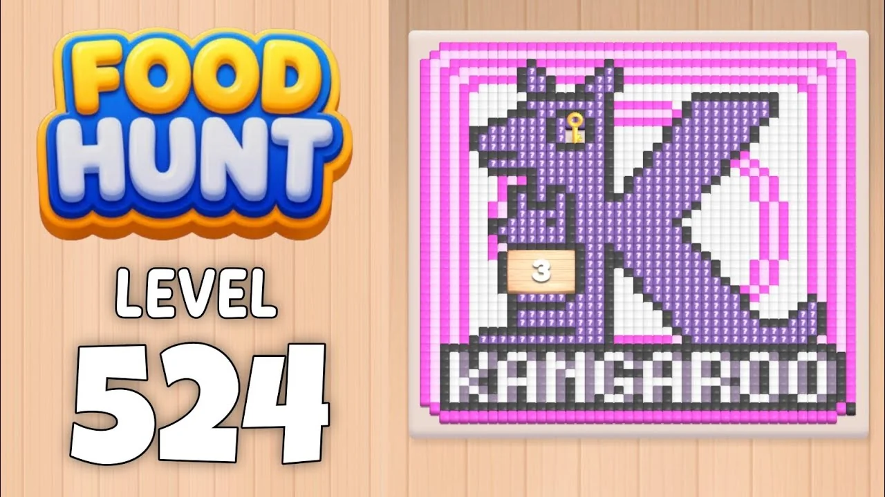 Food Hunt Level 524 board layout