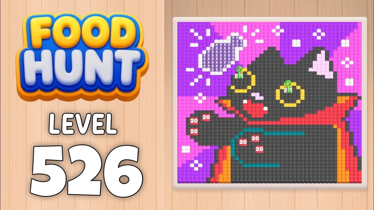 Food Hunt Level 526 board layout