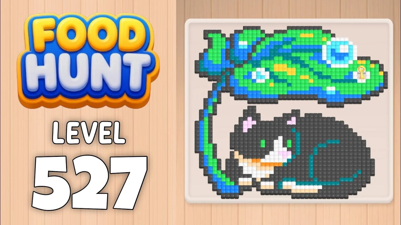 Food Hunt Level 527 board layout