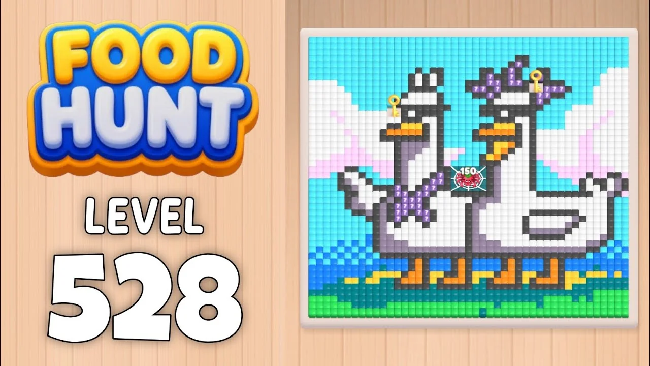 Food Hunt Level 528 board layout