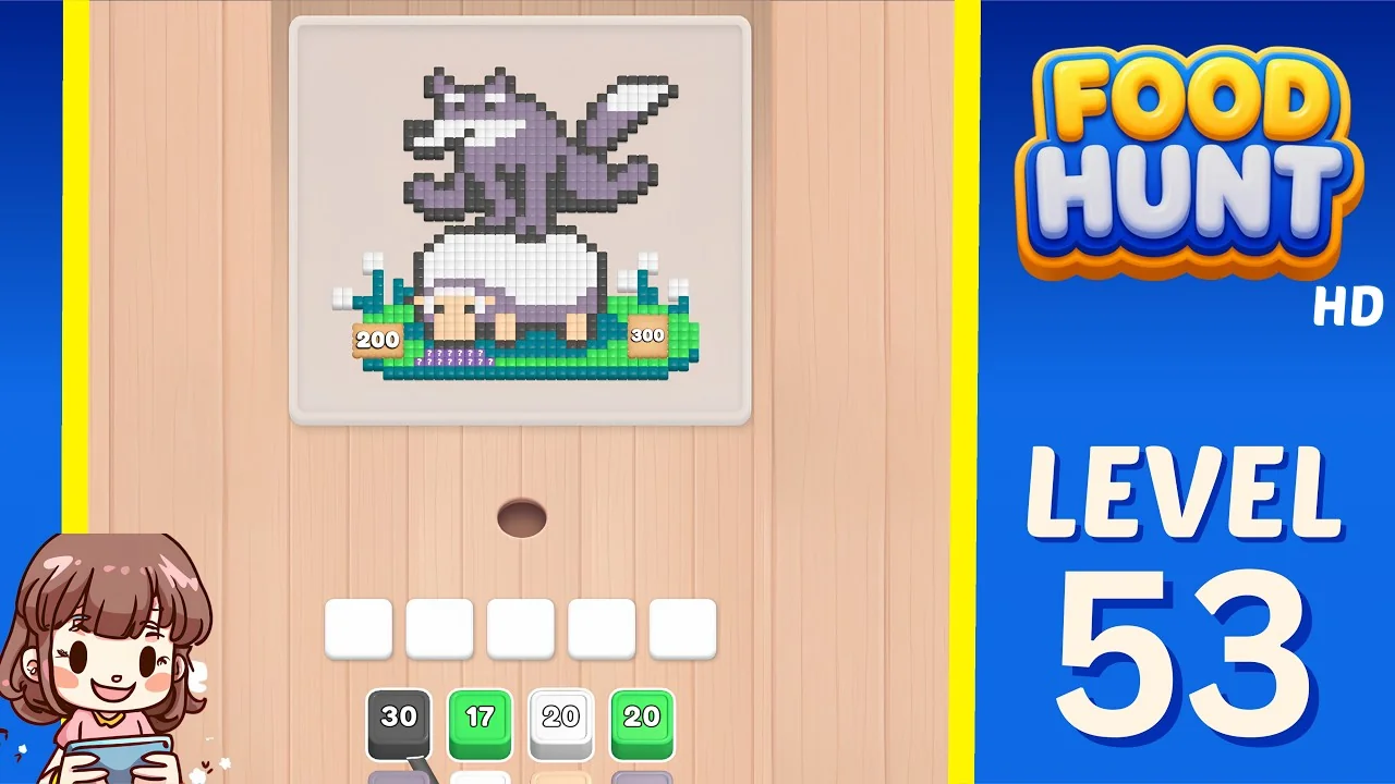 Food Hunt Level 53 board layout