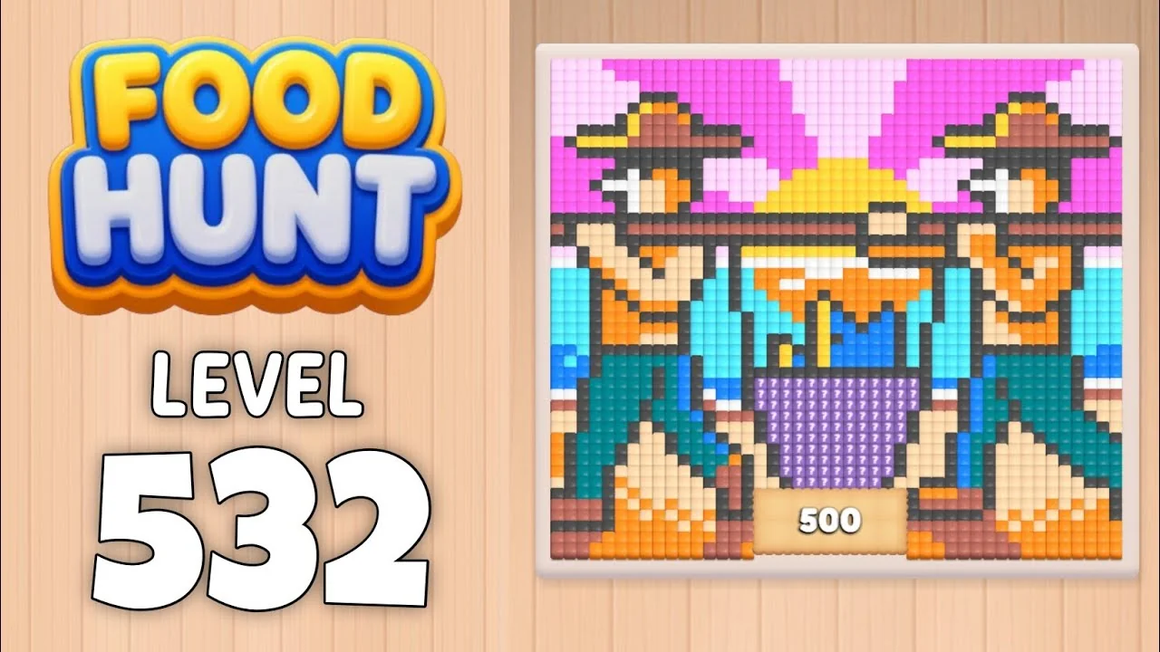 Food Hunt Level 532 board layout