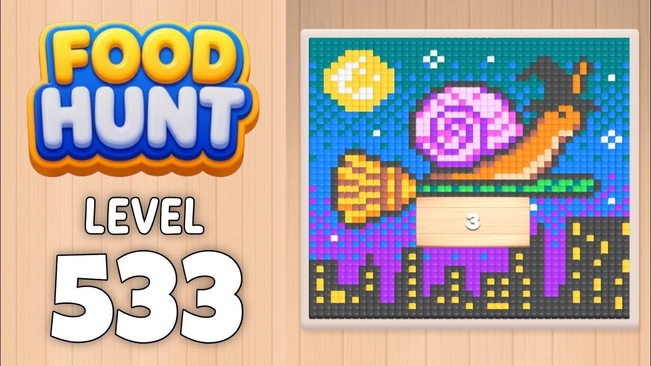 Food Hunt Level 533 board layout