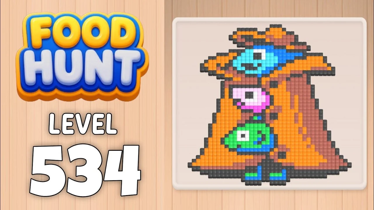 Food Hunt Level 534 board layout