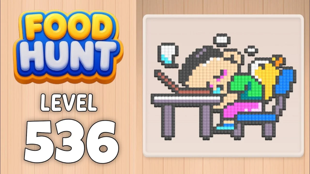 Food Hunt Level 536 board layout