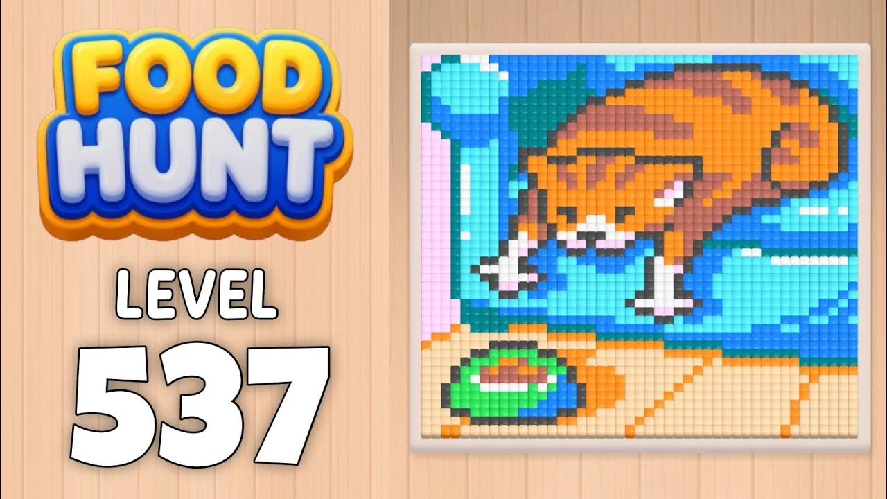 Food Hunt Level 537 board layout