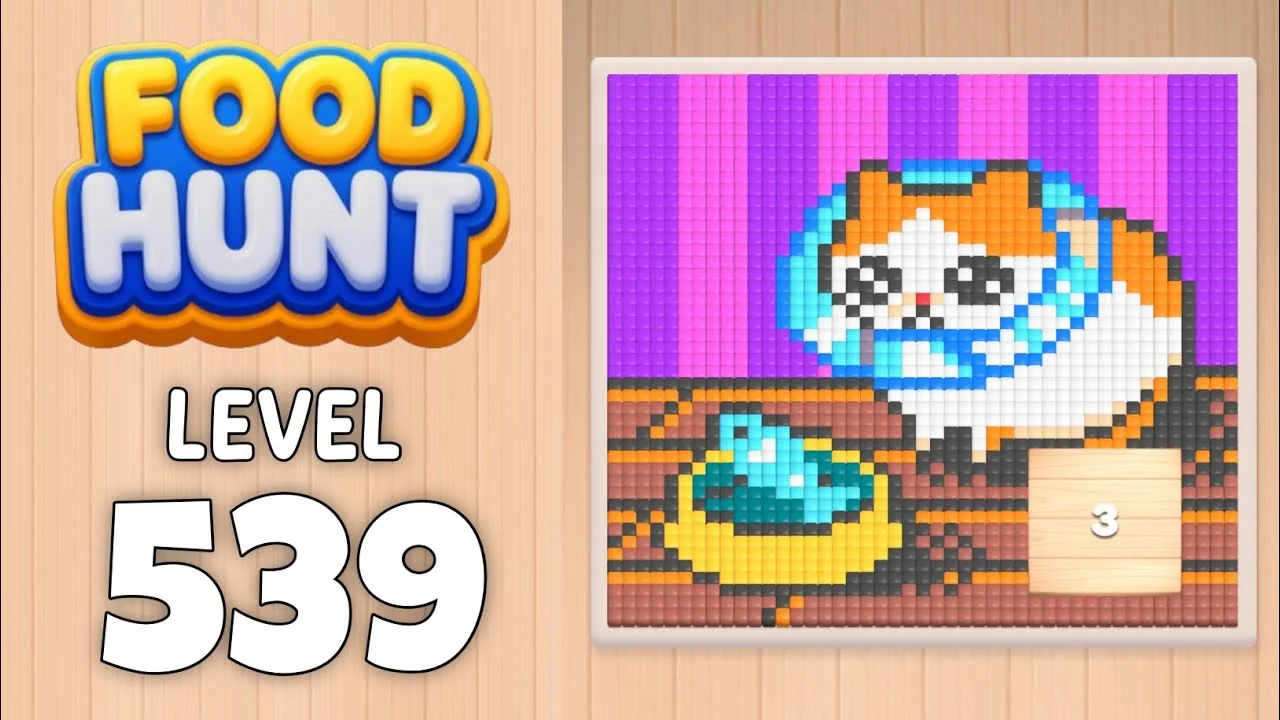 Food Hunt Level 539 board layout