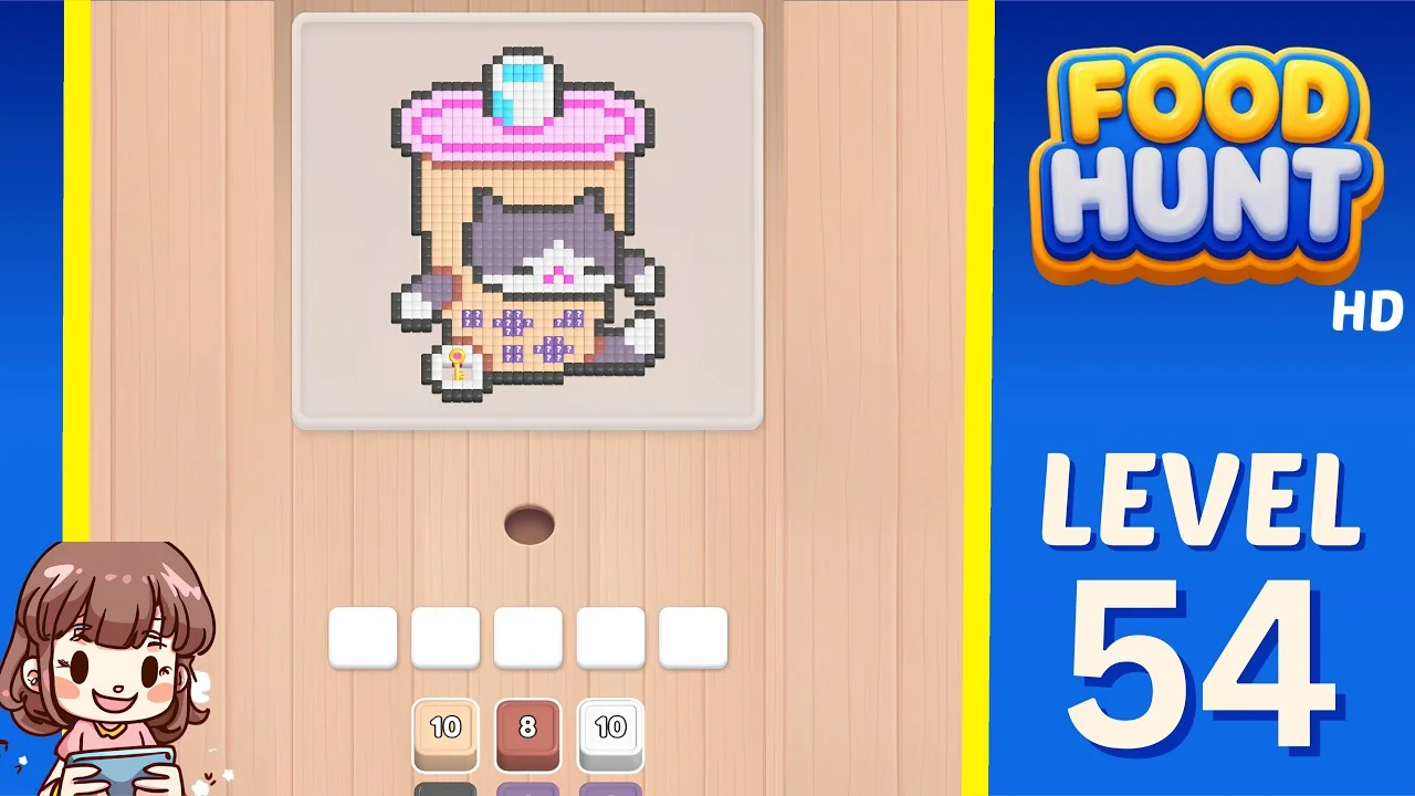 Food Hunt Level 54 board layout