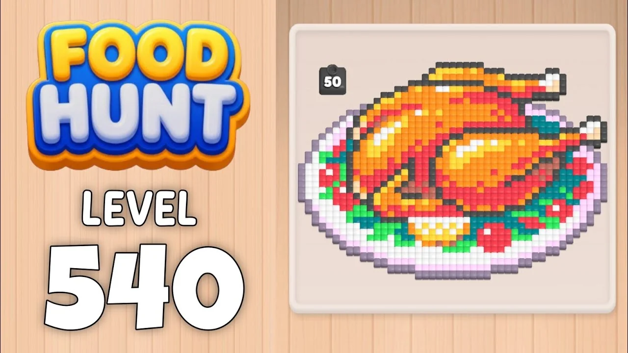 Food Hunt Level 540 board layout