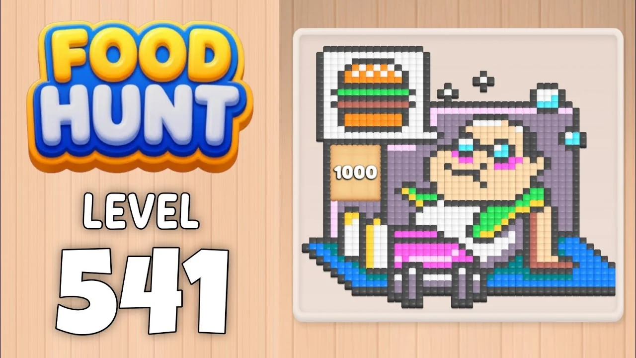 Food Hunt Level 541 board layout