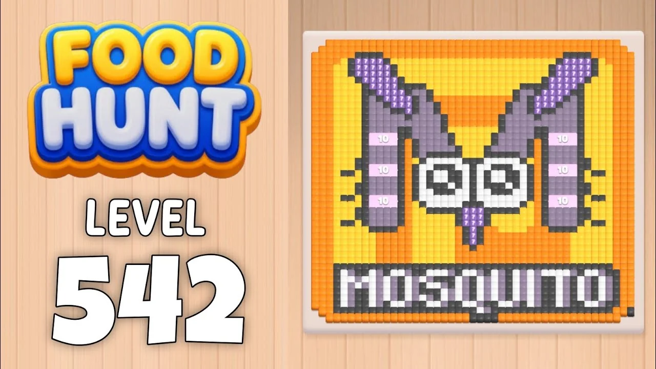 Food Hunt Level 542 board layout