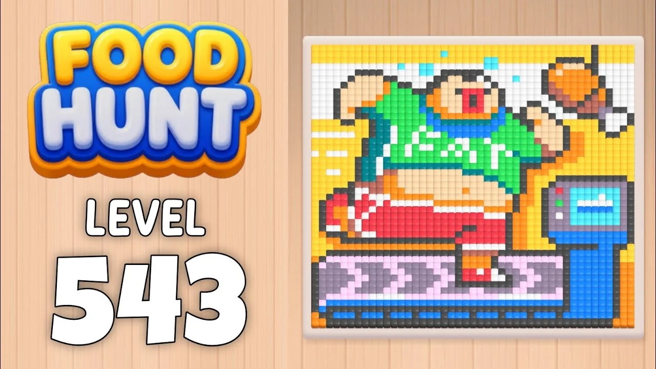 Food Hunt Level 543 board layout