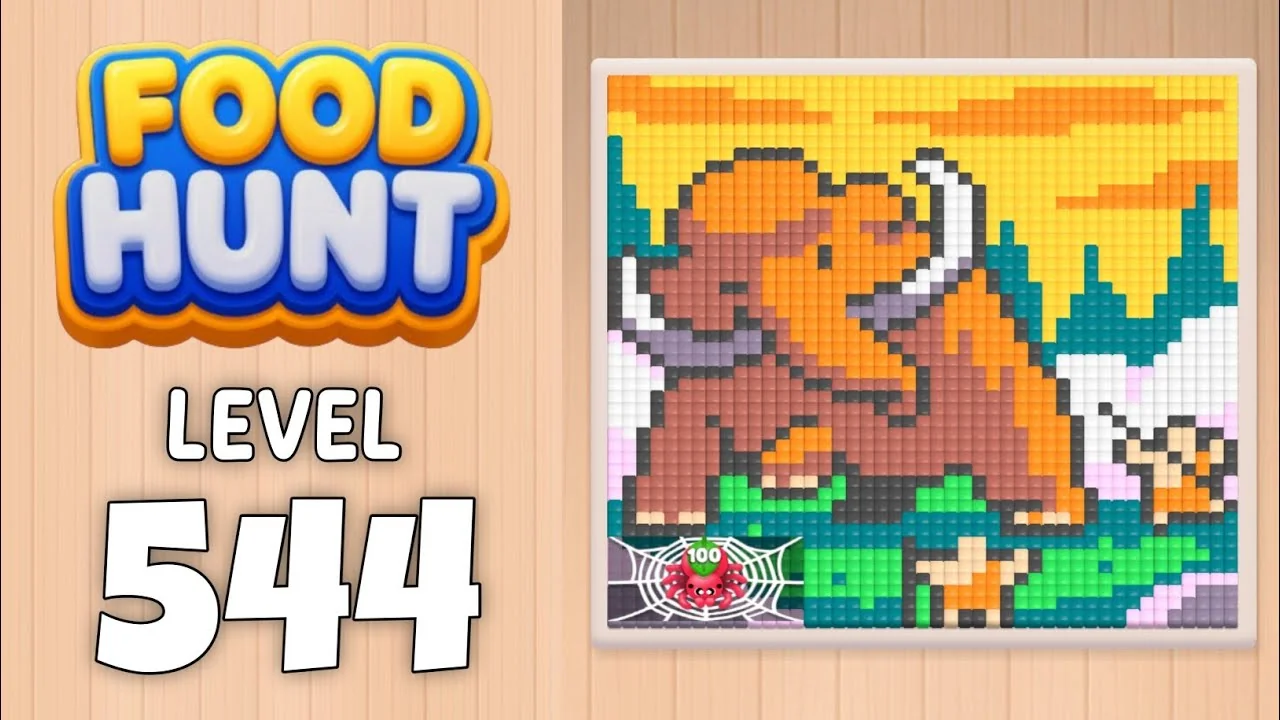 Food Hunt Level 544 board layout