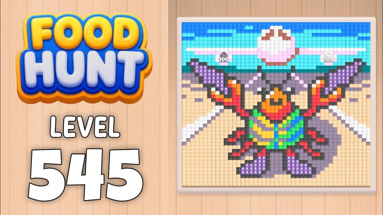 Food Hunt Level 545 board layout