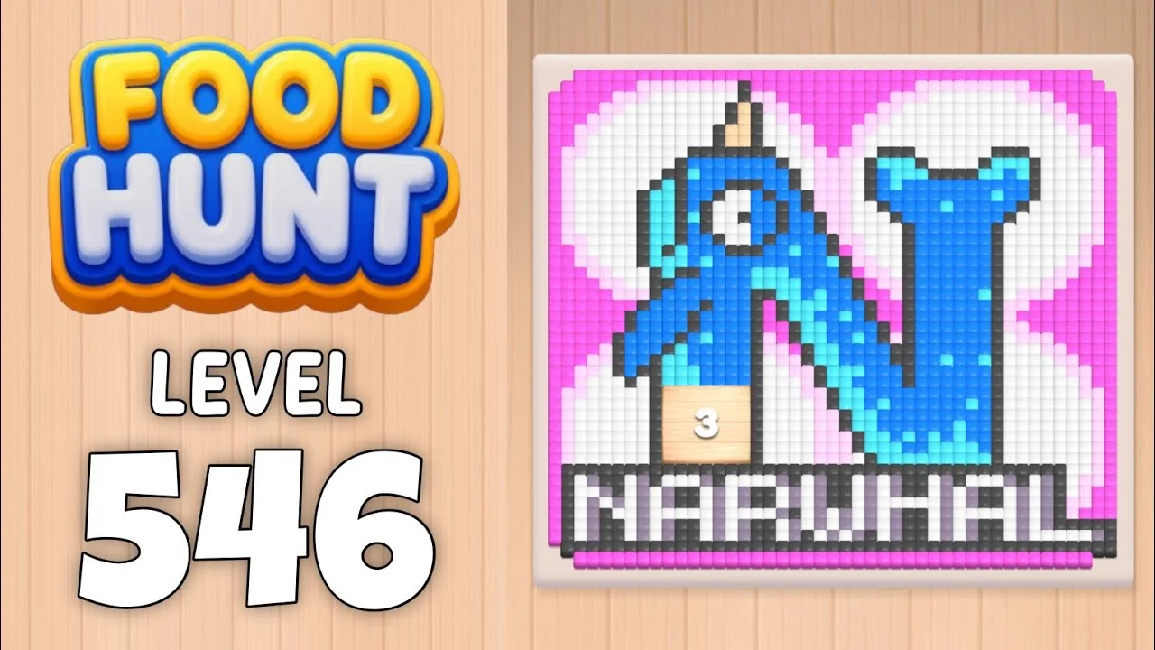 Food Hunt Level 546 board layout