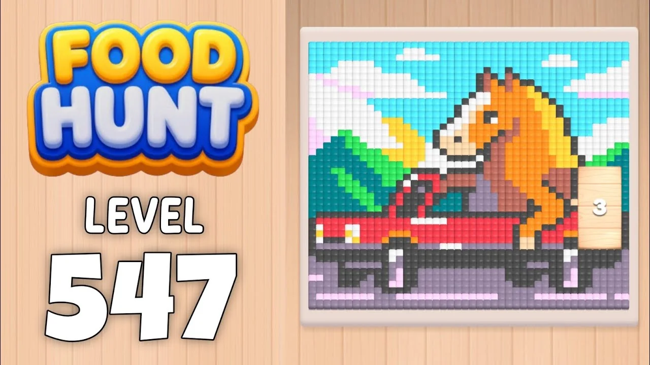 Food Hunt Level 547 board layout
