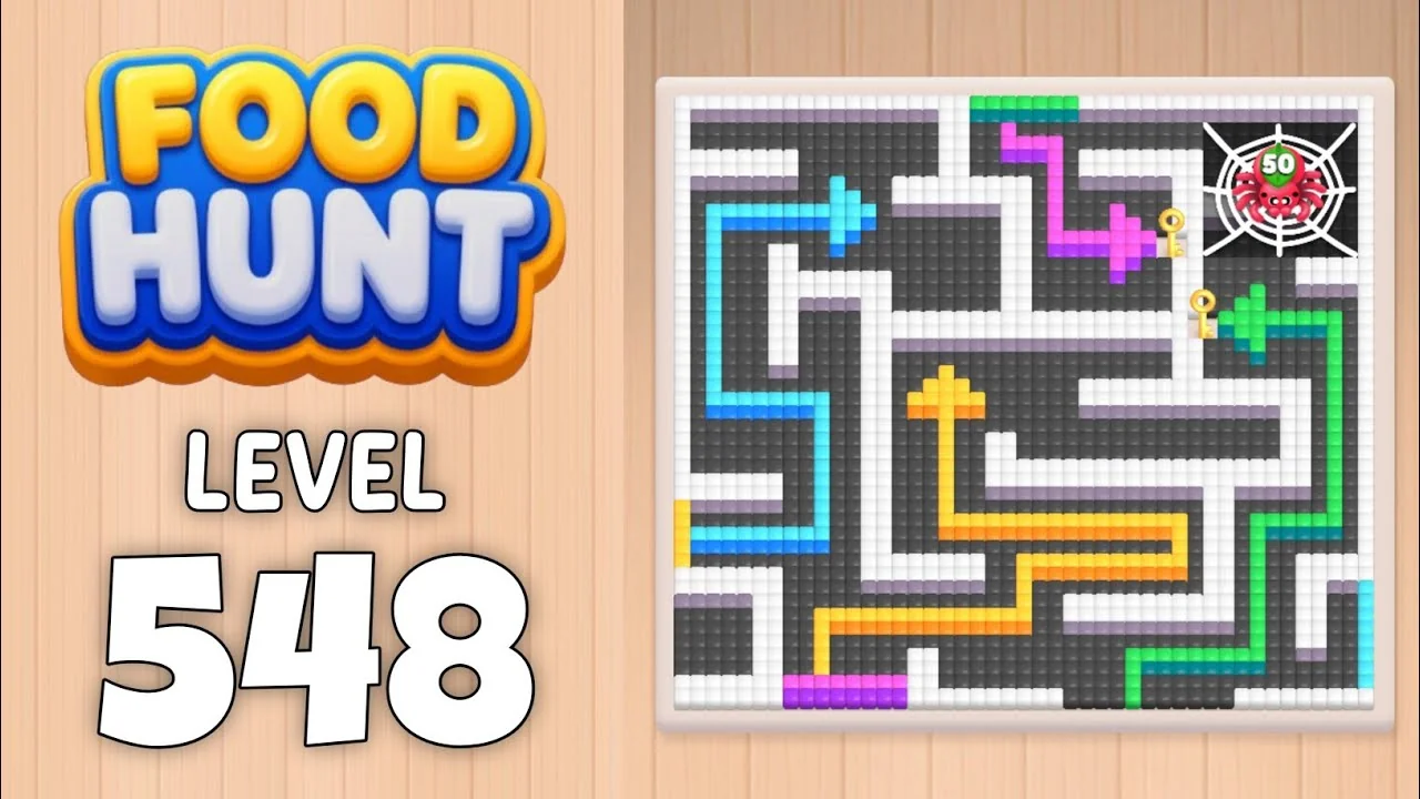 Food Hunt Level 548 board layout