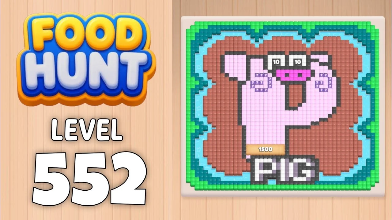 Food Hunt Level 552 board layout